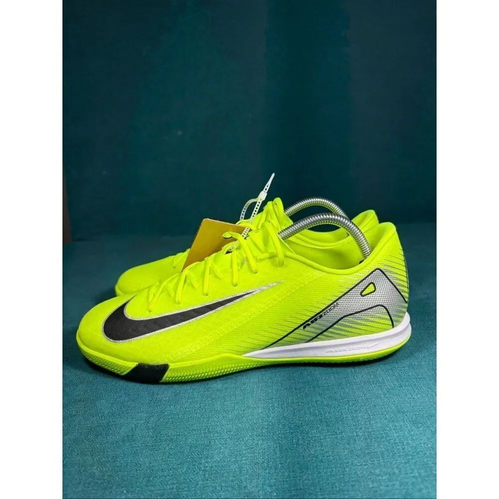Nike Air Zoom Mercurial Vapor 15 Academy IC Volt Black Indoor Soccer Shoes New M